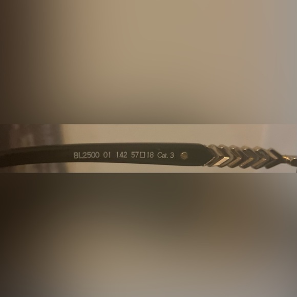 Balmain Black Aviator Sunglasses - Picture 6 of 6